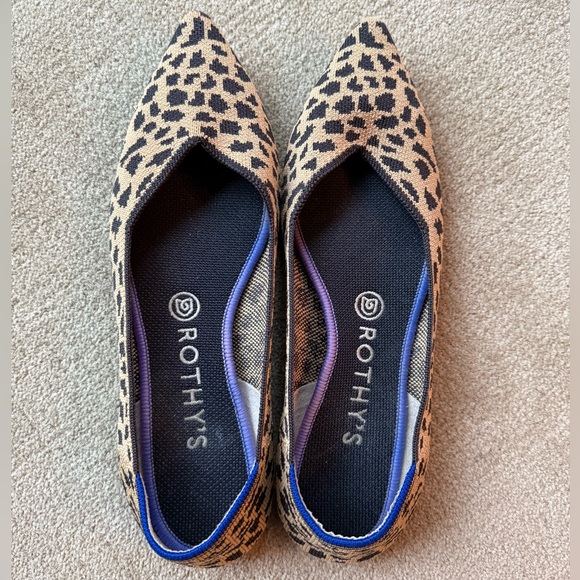 Rothy’s Léopard Print The Point Flats - Picture 3 of 7